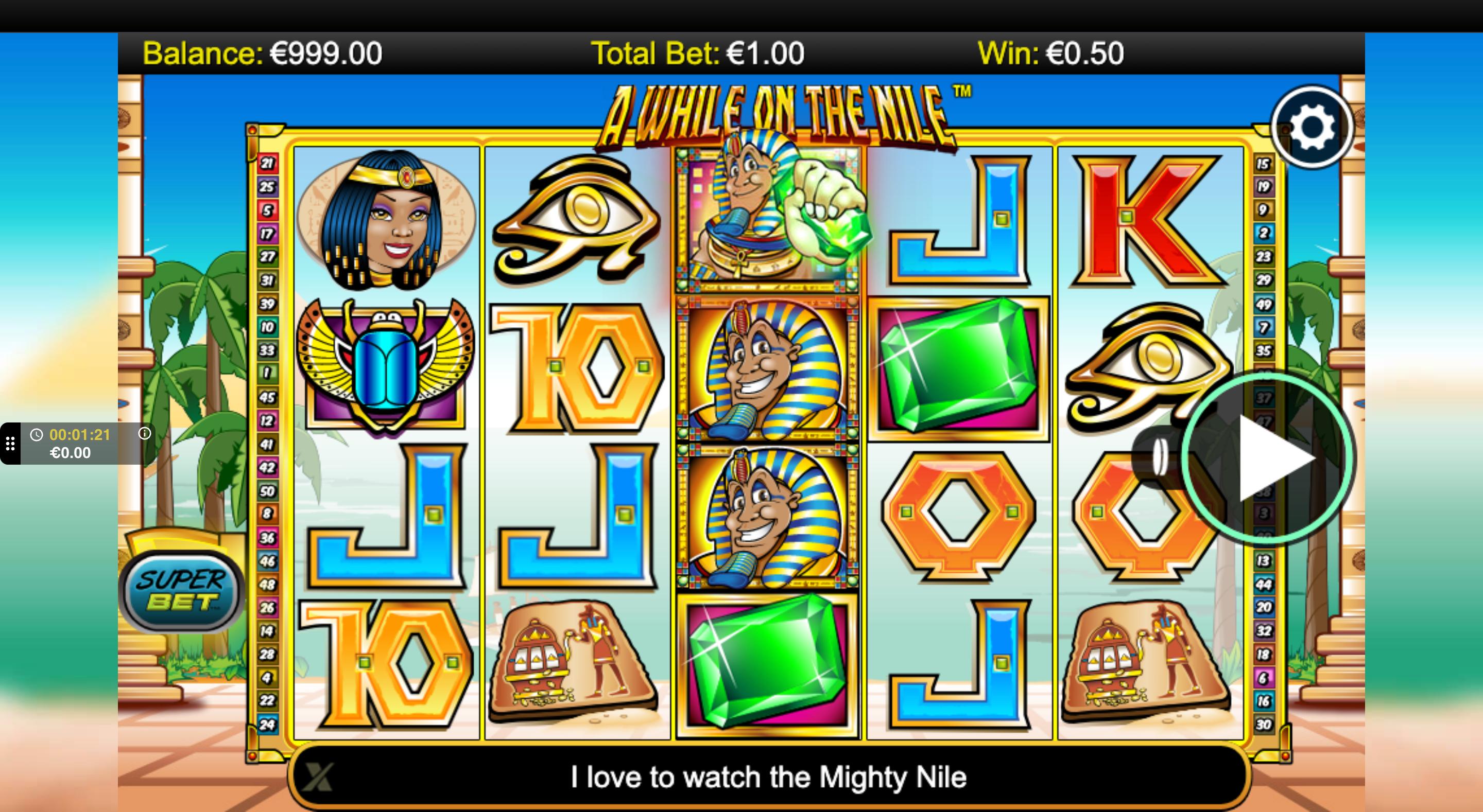 A While on the Nile Gameplay